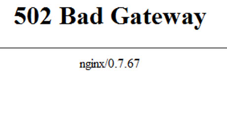Thông báo lỗi 502 Bad Gateway