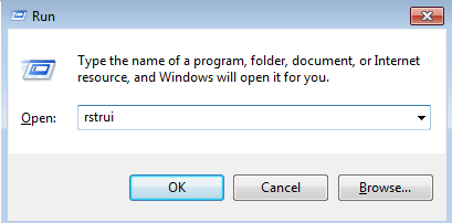 Chọn một điểm khôi phục trước đó