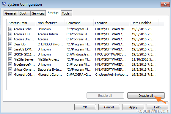 Mở cửa sổ System Properties