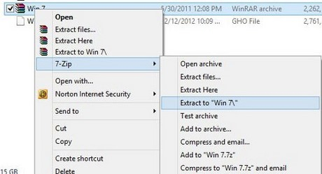 File setup Windows 7