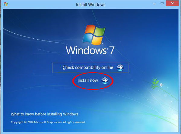 Quá trình cài đặt Windows 7