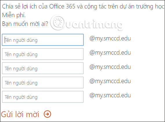 Gợi ý mời tài khoản khác