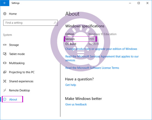 Lệnh kiểm tra phiên bản Windows 10