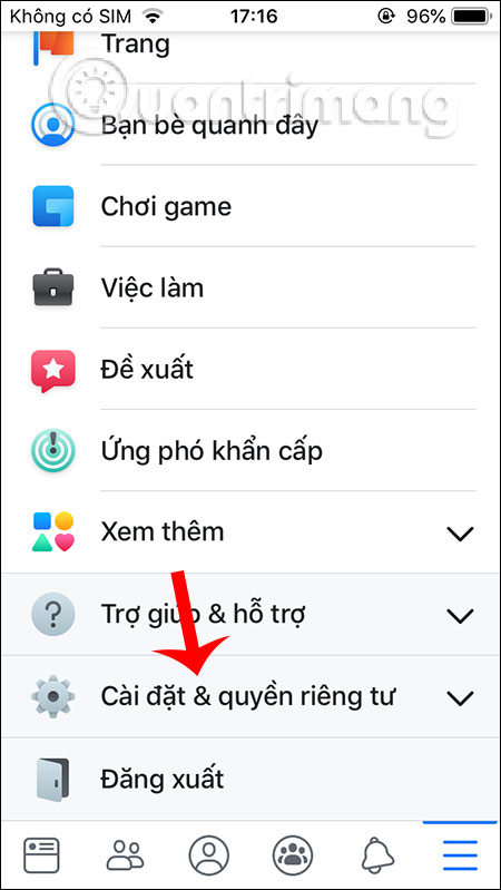 Cài đặt Facebook