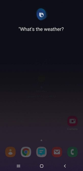 Lần đầu tiên bạn nhấn nút Bixby, Bixby sẽ nhắc bạn nói “Hi Bixby” nhiều lần