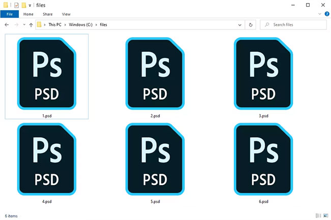 File PSD được sử dụng chủ yếu trong Adobe Photoshop