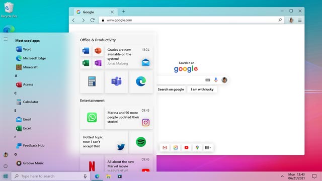 Ý tưởng giao diện Windows 10 mới 10