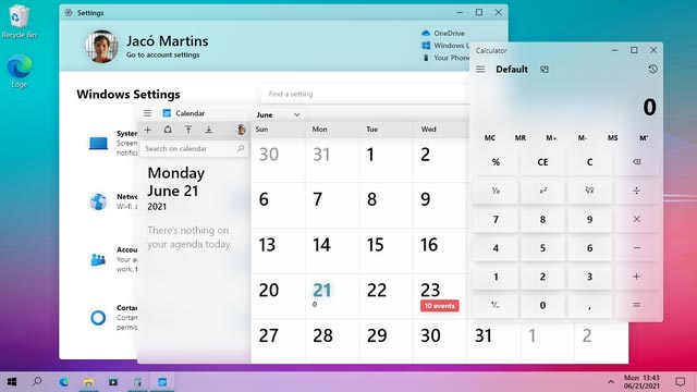 Ý tưởng giao diện Windows 10 mới 11