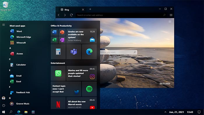 Ý tưởng giao diện Windows 10 mới 4