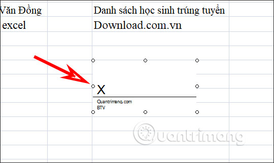 Chữ ký trong Excel 