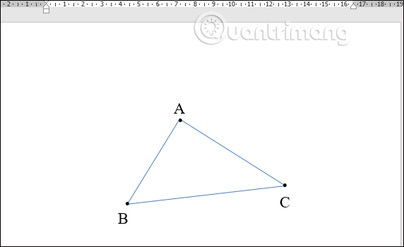 Tạo hình tròn đỉnh tam giác