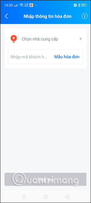 Chọn đơn vị cung cấp