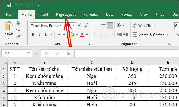 Page Layout