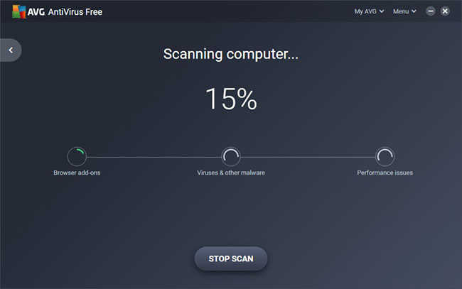 AVG Antivirus bảo vệ người dùng khỏi một số mối đe dọa đối với hệ thống