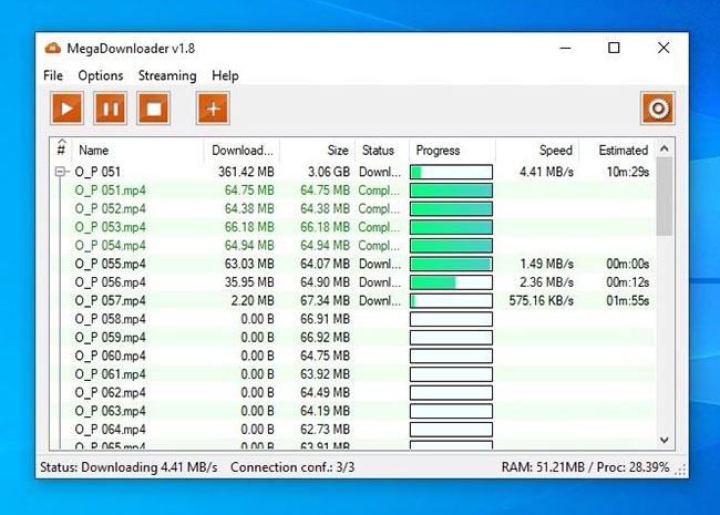 MegaDownloader là dịch vụ tải xuống file miễn phí, tốc độ cao với bộ nhớ đám mây tích hợp