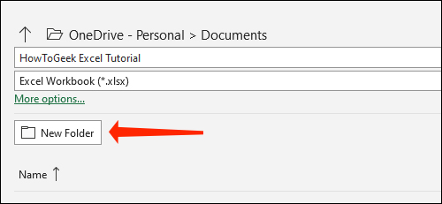 Tạo thư mục lưu file mới