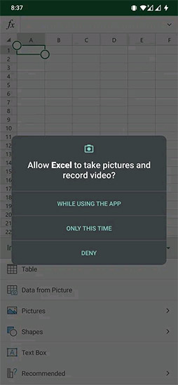 Cấp quyền truy cập  máy ảnh