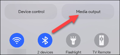 Select audio output application on Samsung