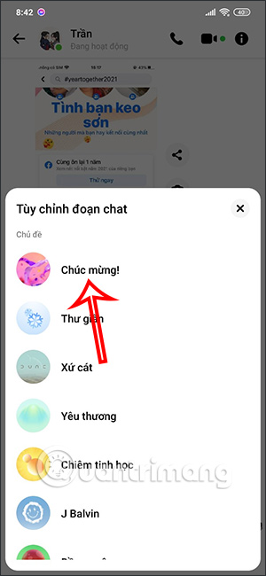 New themes for Messenger